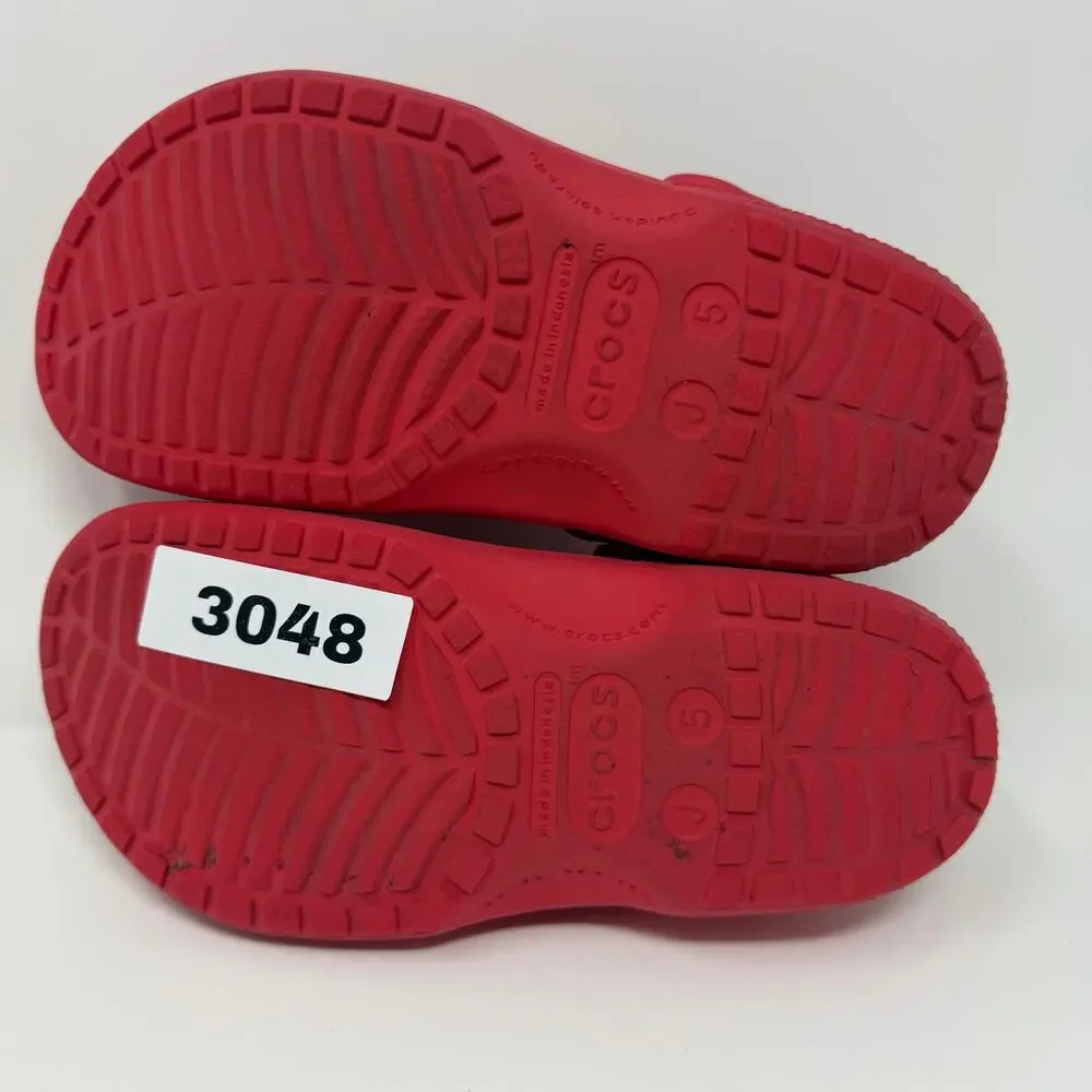 Crocs Classic Clogs Kids J5 Red Crimson